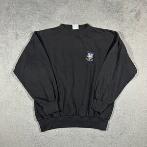 VTG 90s Oxford University Campus Black Crewneck Sweater Men's Size XL #3235